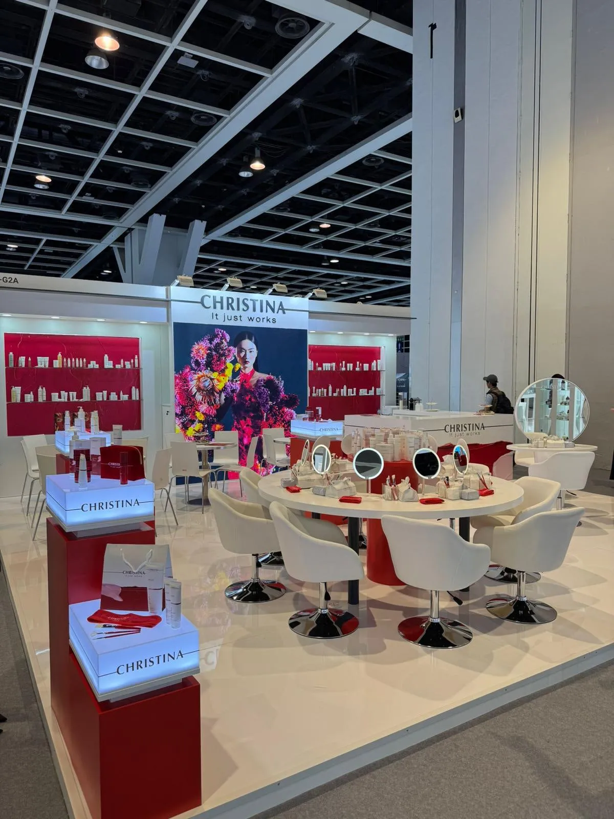 Hong Kong 2026 — the stand in Hong Kong with its round display table