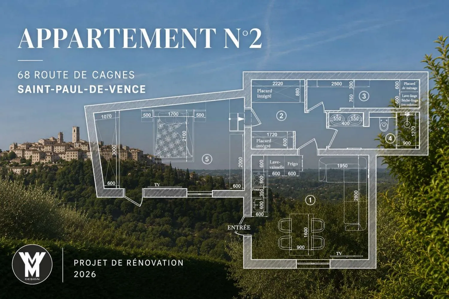 Saint-Paul-de-Vence — working drawing