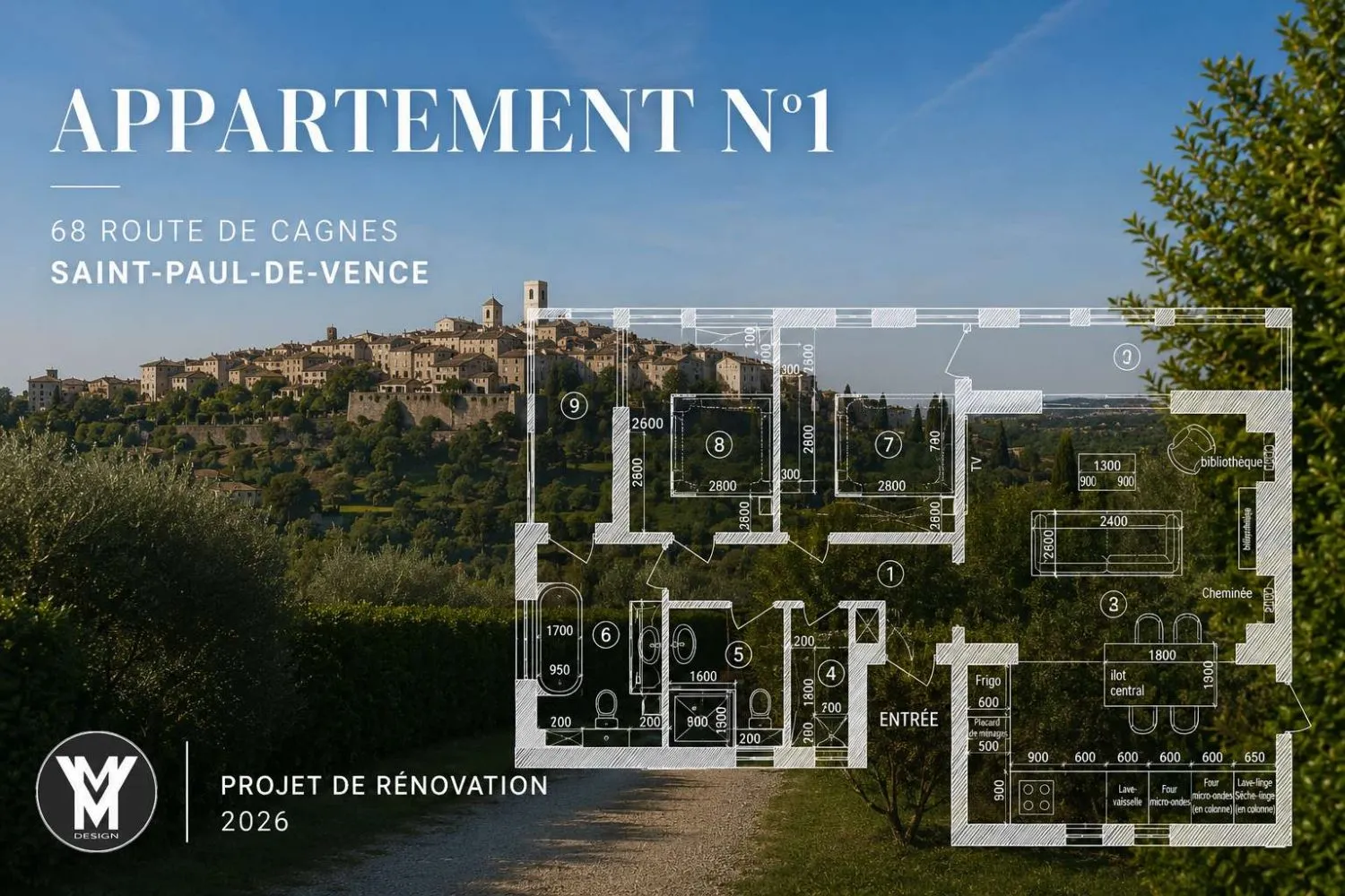Saint-Paul-de-Vence — working drawing