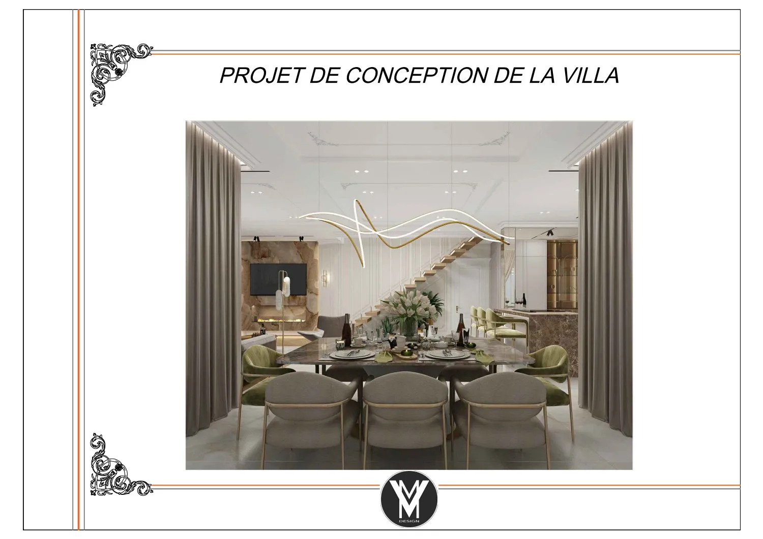Villa à Nice — drawing sheet