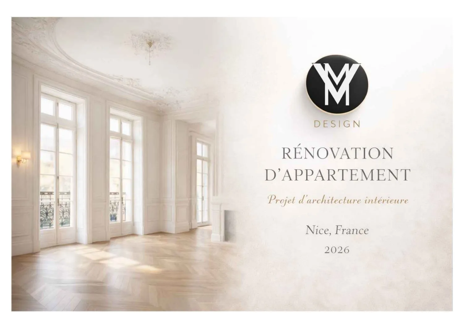Appartement rue Verdi — working drawing