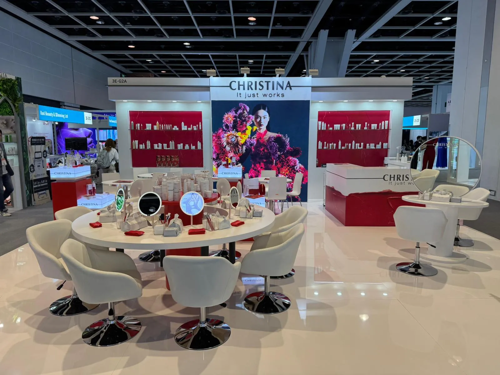Hong Kong 2026 — the stand in Hong Kong with its round display table