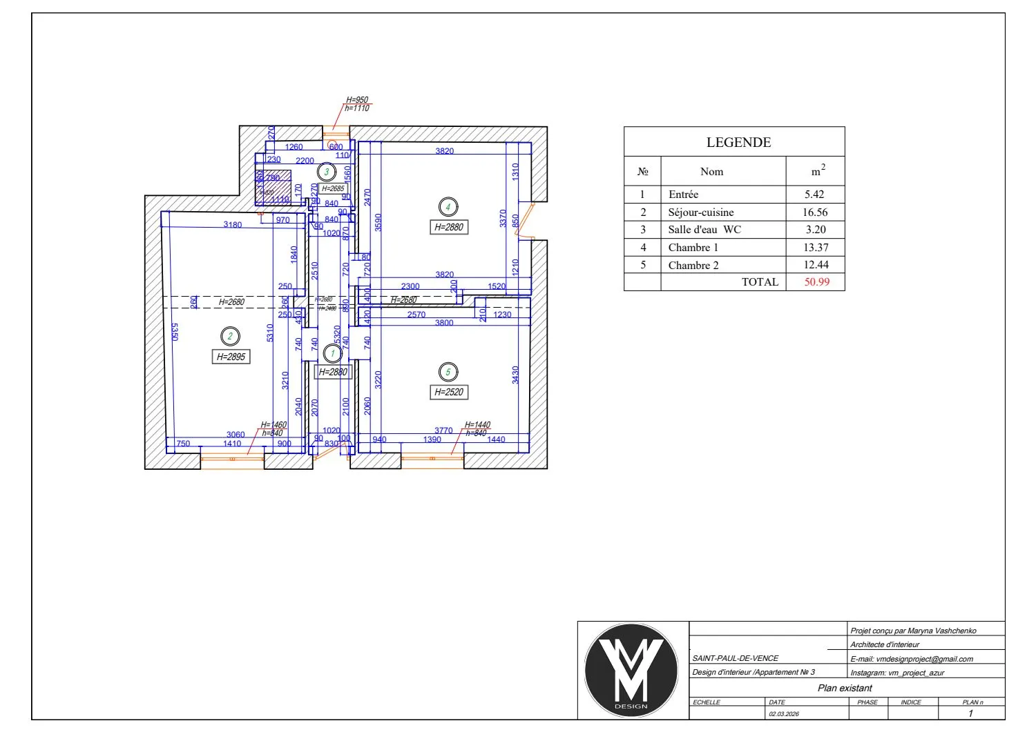 Saint-Paul-de-Vence III — drawing sheet