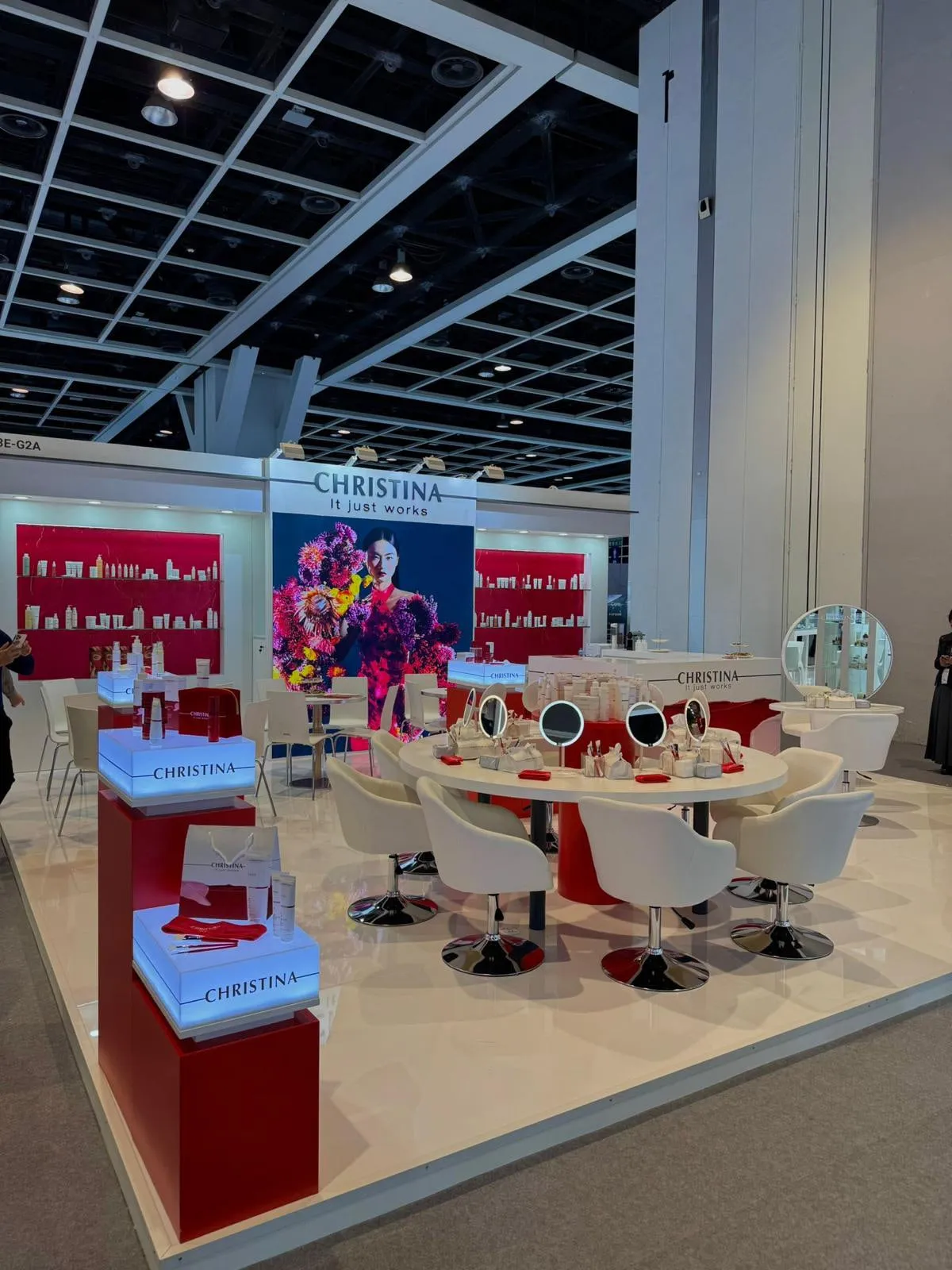 Hong Kong 2026 — the stand in Hong Kong with its round display table