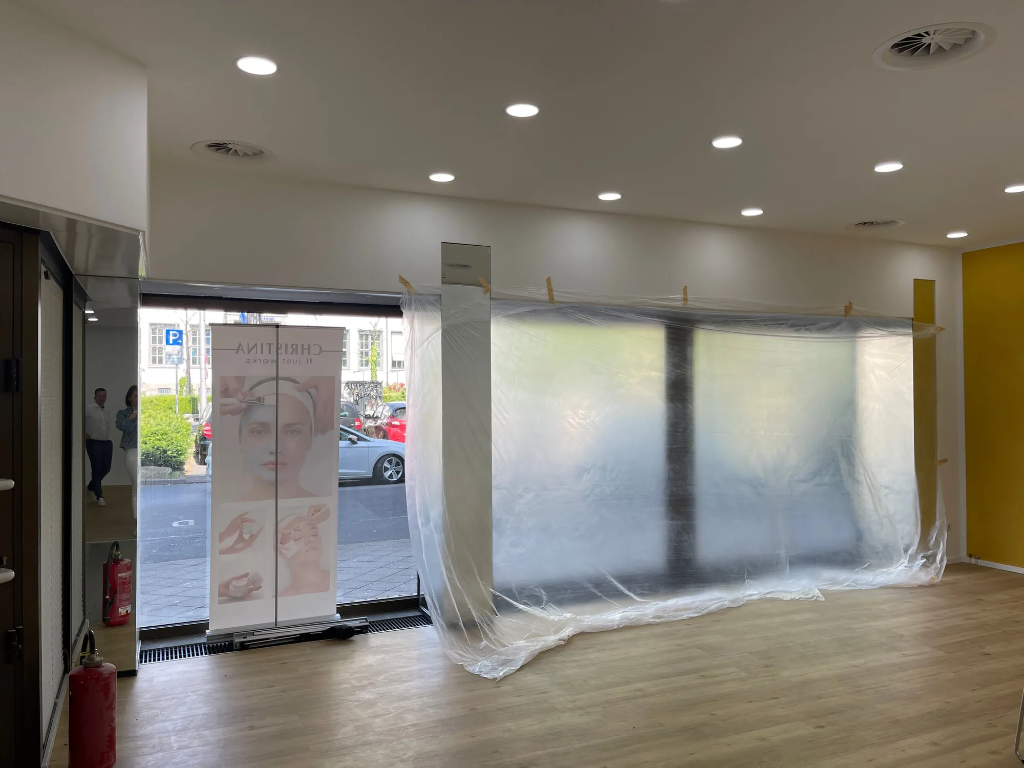 Christina Kassel — the empty unit before fit-out